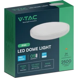 V-Tac LED-Deckenleuchte VT-8624, EEK: F, 24 W, 2500 lm, 6500 K, IP44, rund