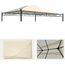 MCW Ersatzbezug für Dach Pergola Calpe 4x3m creme