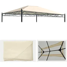 MCW Ersatzbezug für Dach Pergola Calpe 4x3m creme