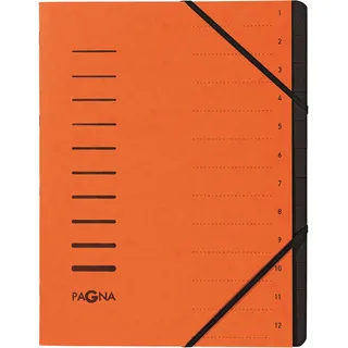 Pagna Ordnungsmappe 12 Fächer orange