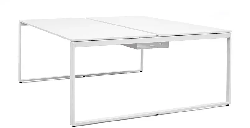 Doppel-Schreibtisch Pop Bench Square, Designer Frezza, 74x180x165 cm