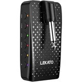LEKATO Mini-Gitarrenverstärker mit 28 Drum-Grooves, 14 eingebauten Effekten, 14 Verstärkermodellen, wiederaufladbarem Multieffektprozessor mit 14 Presets, Bluetooth, USB-Aufnahme (eingefügt)