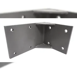 Mendler 3er-Set Deckenadapter für Kassetten-Markise T124, Deckenmontage Halterung Adapter ~ grau