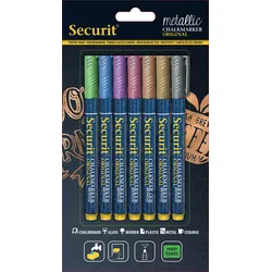Securit Metallic-Kreidestifte 7er Set