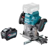 Makita RP 001 GT1 Akku Oberfräse 40 V max. 12 mm Brushless + 1x Akku 5,0 Ah - ohne Ladegerät