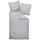 JANINE Interlock Jersey Bettwäsche Fischgrätmuster Vulkan 135 x 200 cm + 80 x 80 cm