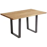 58 aufm Kessel Daphene 140 x 90 x 75 cm Wildeiche geölt/beige