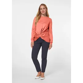 Madeleine Sweatshirt mit Knoten-Drapierung Orange 40