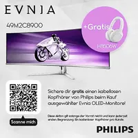 Philips Evnia 8000 Series 49M2C8900 48,9 Zoll WQHD Gaming Monitor (0,03 ms Reaktionszeit, 240 Hz)