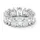 Swarovski Matrix Vittore Ring, Tropfenschliff, Weiß, Silberfarbenes Finish | 50