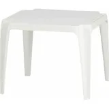 PROGARDEN Tavolo Kindertisch 50 x 50 x 44 cm weiß