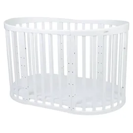 Waldin Babybett OWAL Kinderbett 7in1 mit Matratze,