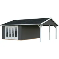 Palmako Gartenhaus Irene 19,0+16,2 m2 - 44mm naturbelassen