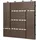 ECD Germany WPC Terrassenfliesen Dunkelbraun 30 x 30 cm 11 St.
