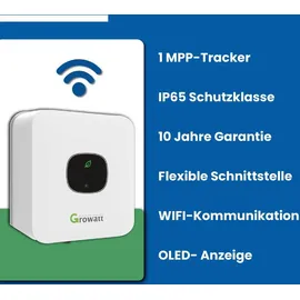 sunpro power Growatt MIC 1500 TL-X Wechselrichter 1-Phase Photovoltaik WIFI Wechselrichter 1500W für Solaranlage