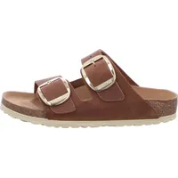 Birkenstock Arizona Big Buckle Nubukleder geölt schmal cognac 38