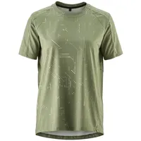 Gonso Radtrikot Trail Jersey W Damen Fahrradtrikot kurzarm, lässiges MTB-Shirt, Quick-Dry, Slim fit grün 36 EU