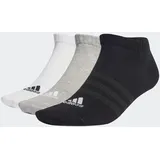 adidas Thin and Light Sportswear Low-Cut Socken, 3 Paar Medium Grey Heather / White / Black 31-33