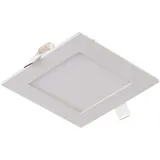 ETC Shop LED Einbaustrahler flach LED Einbaupanel rund Einbau Deckenstrahler Led Deckenleuchte weiß, Aluminium, 3w 130lm warmweiß, Lxbxh 8,4x8,4x1,2cm