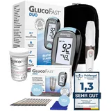 Glucofast Duo Blutzuckermessgerät mg/dL mit 60 Teststreifen St Set