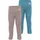 normani Outdoor Sports Normani, Outdoor Sports 2er Pack Baby Merino Unterhose mit Füßen in Blau/Rosa | Gr.: 68 Rosa, Blau, 68
