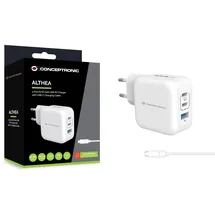 Conceptronic ALTHEA17W 3-Port-67-W-USB-Ladegerät