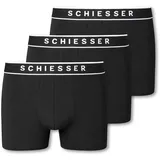 SCHIESSER 95/5 black M 3er Pack