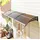 Outsunny Pultvordach 303 x 27 cm schwarz