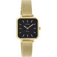Oozoo Vintage Damen Uhr - Armbanduhr Damen mit 12mm Metallmesharmband - Analog Damenuhr Quadratisch C20264