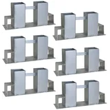 Trutzholm Holzstapelhilfe feuerverzinkter Stahl 34 x 10 x 15 cm Set / 6 Stück
