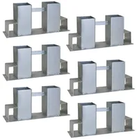Trutzholm Holzstapelhilfe feuerverzinkter Stahl 34 x 10 x 15 cm Set / 6 Stück