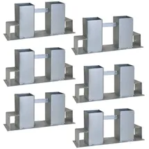 Trutzholm Holzstapelhilfe feuerverzinkter Stahl 34 x 10 x 15 cm Set / 6 Stück