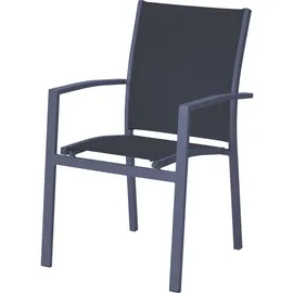 Harms Import 3-Teilig Tisch Gruppe ALU Dunkelgrau Garten Sitz-Gruppe Veranda Terrasse Hof
