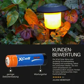 XCell 10x XCell Solar Akkus X800AA Mignon Ni-MH 1,2V 800mAh (5x 2er Blister)