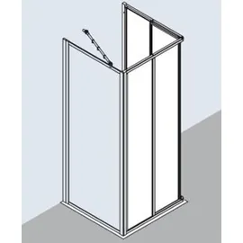 Kermi Nova 2000 Eckeinstieg mit Gleittüren rechts 80 x 175 cm N2ED20801711K