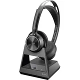 Poly Voyager Focus 2 (Kabellos, USB-C), Office Headset, Schwarz