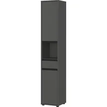 Germania Lemont Hochschrank 33 x 181 x 34 cm Grau Holz