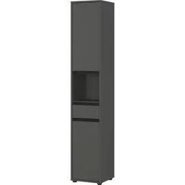 Germania Lemont Hochschrank 33 x 181 x 34 cm Grau Holz