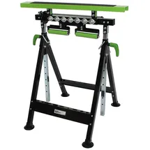 Baumarktplus Multifunktions-Arbeitsbock Rollenbock höhenverstellbar Klappbock V-Rollen 4 in 1