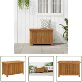 The Living Store - Gartenbox 90x50x58 cm Massivholz Akazie - Holz Gartenbox - Gartenaufbewahrung - Staubox - Outdoor Möbel - Gartenmöbel