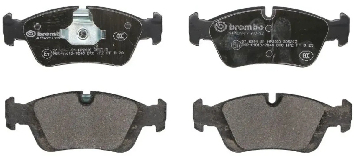 Set di pastiglie freno ad alte prestazioni BREMBO 07.B314.31