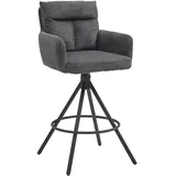 Stolkom Barhocker SOFIA drehbar Metall 180 ° Schwarz