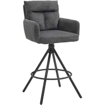 Stolkom Barhocker SOFIA drehbar Metall 180 ° Schwarz