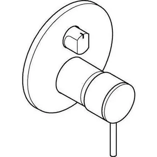Grohe Atrio Einhandbatterie 3-Wege Umstellung, supersteel