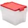Tatay Aufbewahrungsbox 35 l 3-tlg. Transparent/Rot
