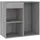 vidaXL Kosmetikschrank Grau Sonoma 80x40x75 cm Holzwerkstoff