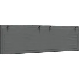 vidaXL Kopfteil-Kissen Hanko Dunkelgrau 160 cm Stoff