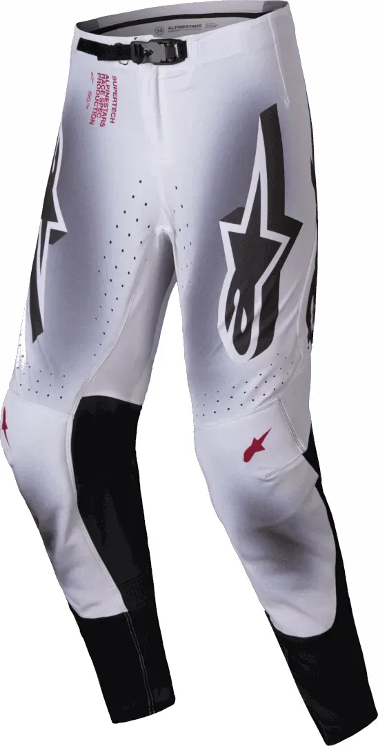 Alpinestars Supertech Maker Motorcross Broeken, zwart-grijs, 34 Voorman