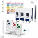 Blanc HYGIENIC SET: Hautschutzprogramm PROFI + Spender + 6x Füllmittel + Hautschutzplan nach Verordnung, robust & sparsam Industrie