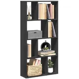 vidaXL Bücherregal Schwarz 60x20x120 cm Holzwerkstoff